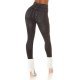 Colanti dama denim look, negri, cu talia inalta, Nialla Colanti dama denim look, negri, cu talia inalta, Nialla 3 - jojofashion.ro
