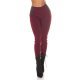 Colanti elastici burgundy cu talie inalta Marissa Colanti elastici burgundy cu talie inalta Marissa 2 - jojofashion.ro