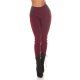 Colanti dama elastici, burgundy, cu talia inalta, Marissa 2 - jojofashion.ro