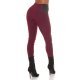 Colanti elastici burgundy cu talie inalta Marissa Colanti elastici burgundy cu talie inalta Marissa 3 - jojofashion.ro