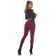 Colanti dama elastici, burgundy, cu talia inalta, Marissa 7 - jojofashion.ro