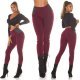 Colanti elastici burgundy cu talie inalta Marissa Colanti elastici burgundy cu talie inalta Marissa 9 - jojofashion.ro