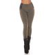 Colanti elastici kaki cu talie inalta Marissa Colanti elastici kaki cu talie inalta Marissa 2 - jojofashion.ro