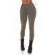 Colanti elastici kaki cu talie inalta Marissa Colanti elastici kaki cu talie inalta Marissa 3 - jojofashion.ro