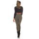 Colanti elastici kaki cu talie inalta Marissa Colanti elastici kaki cu talie inalta Marissa 7 - jojofashion.ro