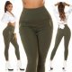 Colanti kaki cu buzunare cu talie inalta Gaetana Colanti kaki cu buzunare cu talie inalta Gaetana 8 - jojofashion.ro