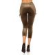 Colanti kaki din catifea cu siret pe sold Aitana Colanti kaki din catifea cu siret pe sold Aitana 5 - jojofashion.ro