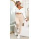 Colanti modelatori bej cu talie inalta si striatii Adelisia Colanti modelatori bej cu talie inalta si striatii Adelisia 4 - jojofashion.ro