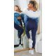 Colanti modelatori bleumarin navy cu corset si talie inalta Kellsa 4 - jojofashion.ro