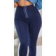 Colanti modelatori bleumarin navy cu corset si talie inalta Kellsa 5 - jojofashion.ro