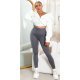Colanti modelatori gri cu talie inalta si striatii Adelisia Colanti modelatori gri cu talie inalta si striatii Adelisia 4 - jojofashion.ro