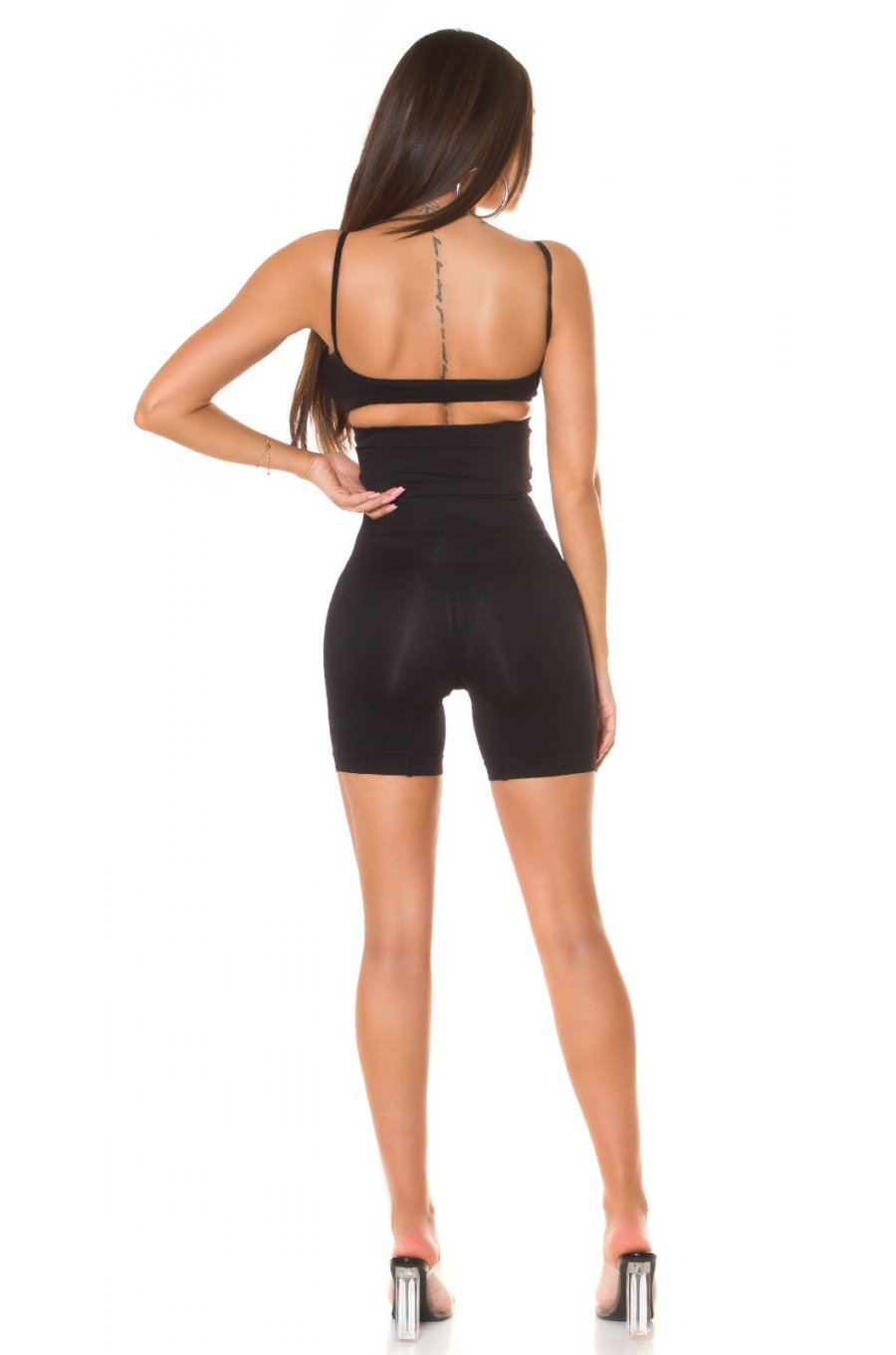 Colanti modelatori scurti negri cu corset Deydra Colanti modelatori scurti negri cu corset Deydra 4 - jojofashion.ro