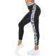 Colanti dama negri cu talia inalta si print floral Saany 2 - jojofashion.ro