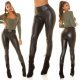 Colanti negri din piele eco cu talie inalta Maleeka Colanti negri din piele eco cu talie inalta Maleeka 8 - jojofashion.ro