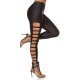 Colanti dama negri, elastici, cu taieturi laterale, Delia 2 - jojofashion.ro