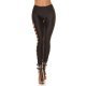 Colanti dama negri, elastici, cu taieturi laterale, Delia 3 - jojofashion.ro