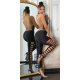 Colanti dama negri, elastici, cu taieturi laterale, Delia 6 - jojofashion.ro