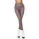 Colanti piele eco cappuccino cu talie inalta Susan Colanti piele eco cappuccino cu talie inalta Susan 2 - jojofashion.ro