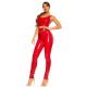 Pantaloni din latex rosii Mellody Pantaloni din latex rosii Mellody 4 - jojofashion.ro