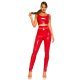 Pantaloni din latex rosii Mellody Pantaloni din latex rosii Mellody 6 - jojofashion.ro