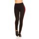 Colanti sport negri cu talie inalta si dunga rosie Josie 3 - jojofashion.ro