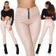 Colanti termici bej din piele eco cu talie inalta Olivia Colanti termici bej din piele eco cu talie inalta Olivia 7 - jojofashion.ro