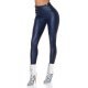 Colanti dama termici bleumarin navy piele eco cu talia inalta Rimmy	 2 - jojofashion.ro