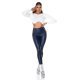 Colanti dama termici bleumarin navy piele eco cu talia inalta Rimmy	 4 - jojofashion.ro