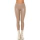Colanti dama termici, cu talia inalta, cappuccino, imitatie piele de crocodil, Fallon 2 - jojofashion.ro