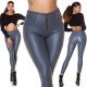 Colanti termici piele eco gri cu talie inalta Olivia Colanti termici piele eco gri cu talie inalta Olivia 5 - jojofashion.ro