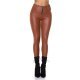 Colanti termici piele eco maro cu talie inalta Olivia Colanti termici piele eco maro cu talie inalta Olivia 2 - jojofashion.ro