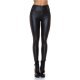 Colanti termici negri din piele eco cu talie inalta Olivia 2 - jojofashion.ro