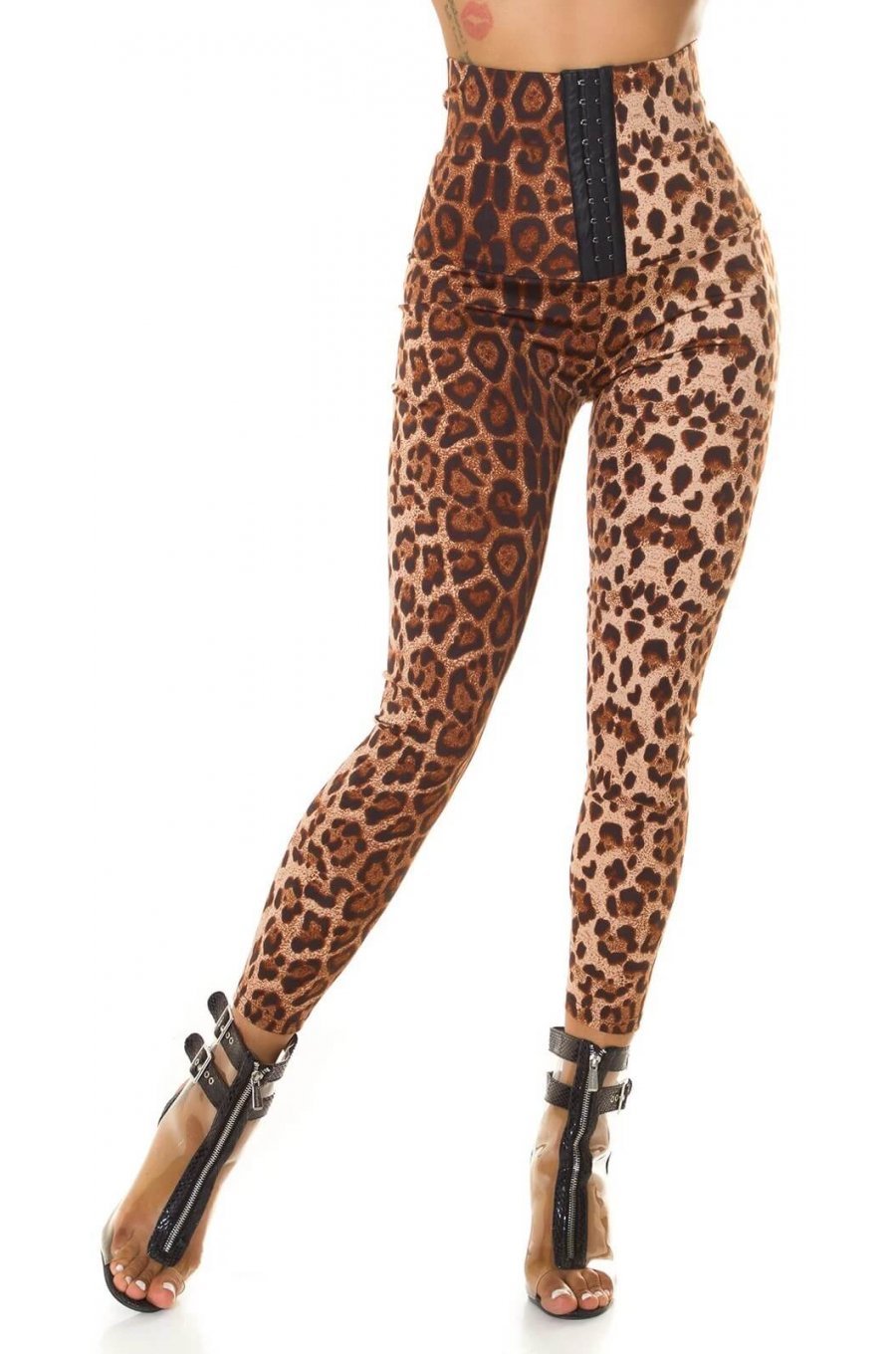 Colanti modelatori cu corset animal print leopard maro Dezzi Colanti modelatori cu corset animal print leopard maro Dezzi 8 - jojofashion.ro