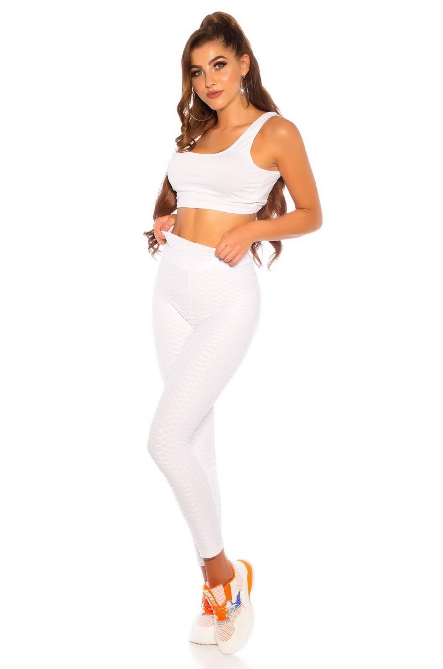 Colanti modelatori fagure albi cu push up cu talie inalta Sanziana Colanti modelatori fagure albi cu push up cu talie inalta Sanziana 5 - jojofashion.ro