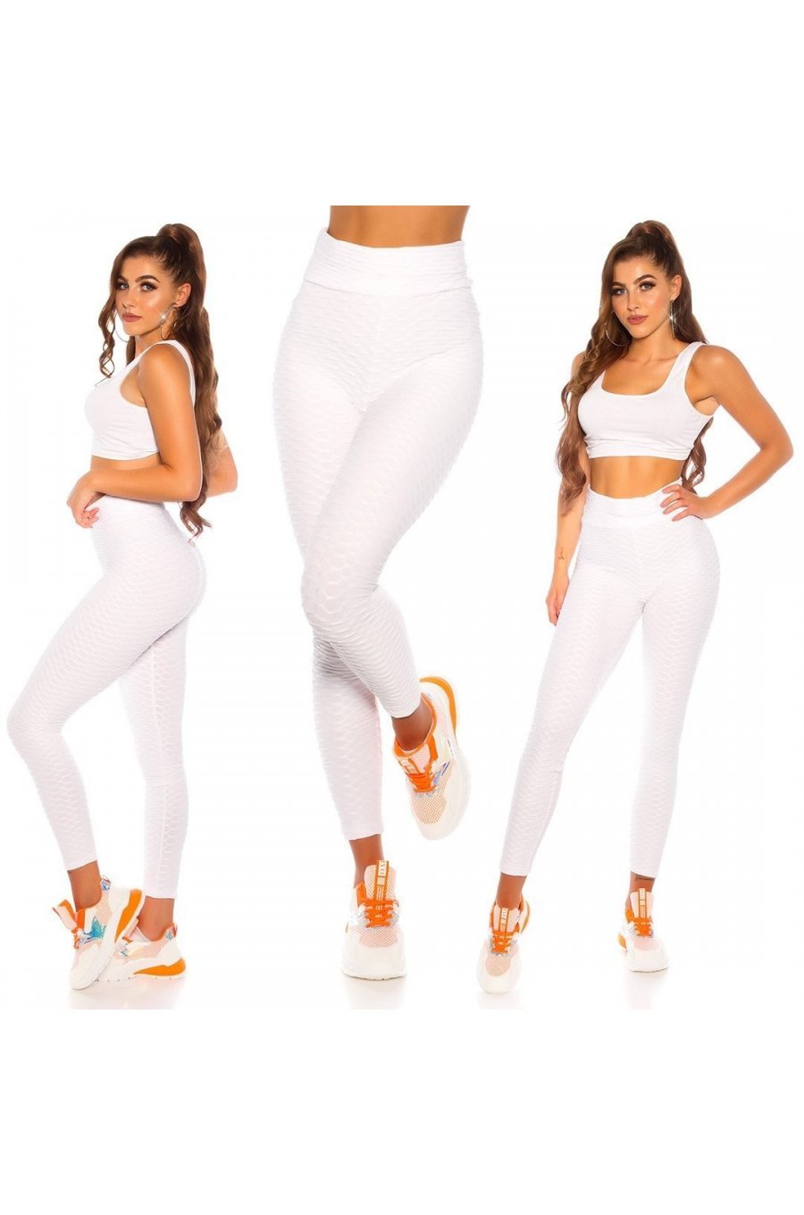 Colanti modelatori fagure albi cu push up cu talie inalta Sanziana Colanti modelatori fagure albi cu push up cu talie inalta Sanziana 6 - jojofashion.ro