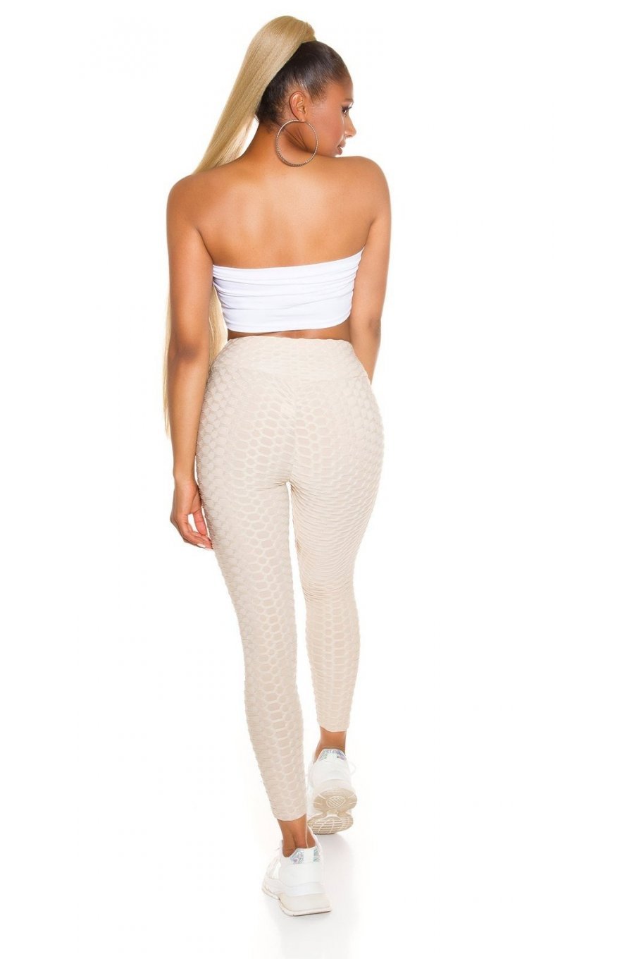 Colanti modelatori fagure bej cu push up cu talie inalta Sanziana Colanti modelatori fagure bej cu push up cu talie inalta Sanziana 5 - jojofashion.ro