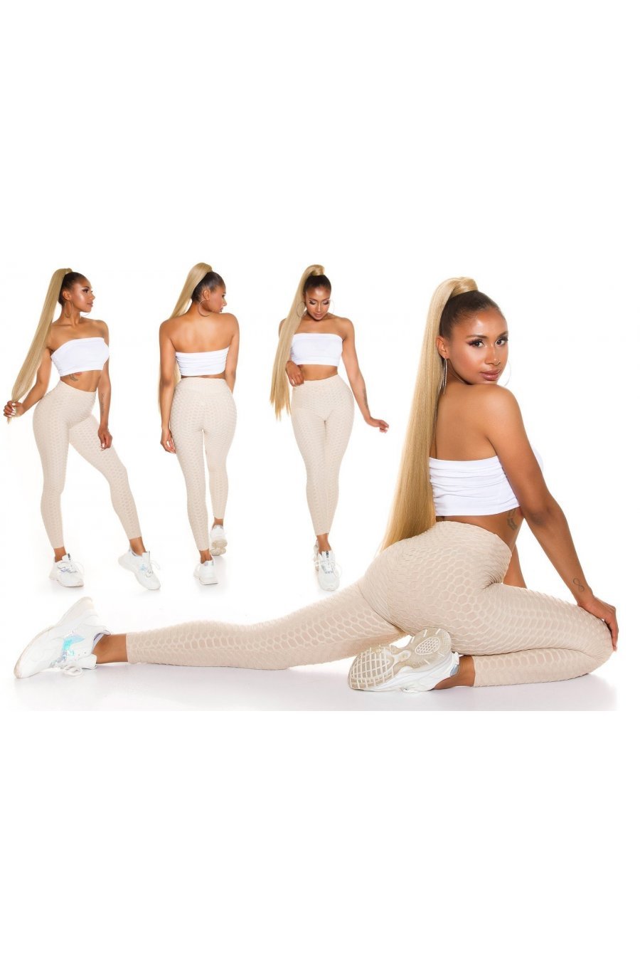 Colanti modelatori fagure bej cu push up cu talie inalta Sanziana Colanti modelatori fagure bej cu push up cu talie inalta Sanziana 6 - jojofashion.ro