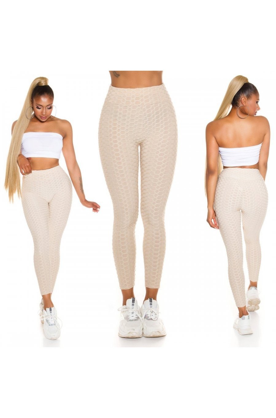 Colanti modelatori fagure bej cu push up cu talie inalta Sanziana Colanti modelatori fagure bej cu push up cu talie inalta Sanziana 7 - jojofashion.ro