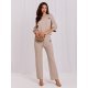 Compleu dama tricotat din vascoza bej Camelly 2 - jojofashion.ro