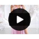 Rochie eleganta lunga roz prafuit din tulle cu floare decorativa vaporoasa Dyandra 8 - jojofashion.ro