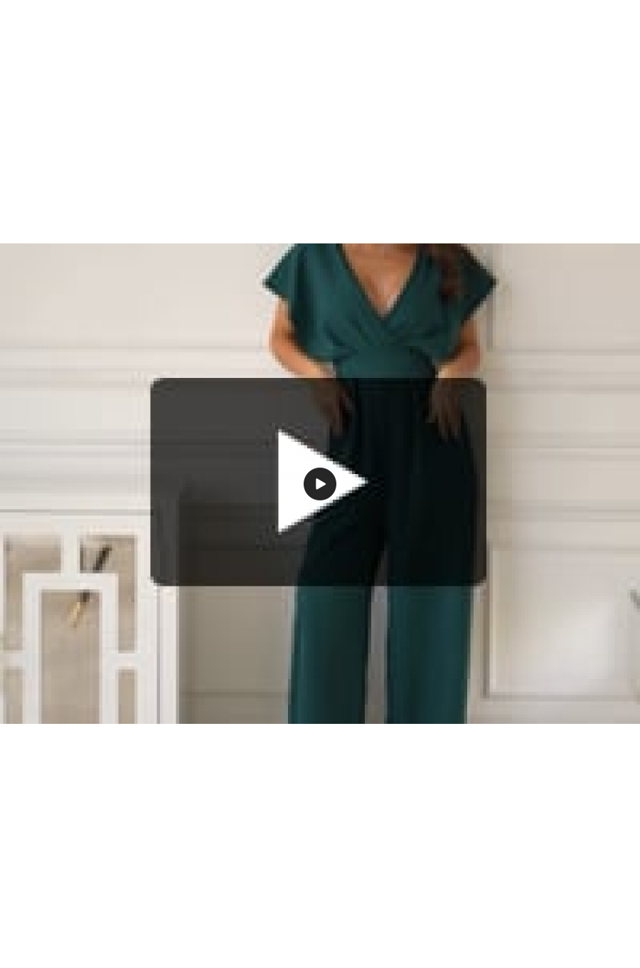Salopeta eleganta evazata, vascoza verde, Ryoko Salopeta eleganta evazata, vascoza verde, Ryoko 6 - jojofashion.ro