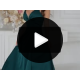 Rochie lunga din satin verde smarald Aleeza 6 - jojofashion.ro