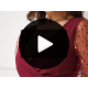Rochie petrecuta midi burgundy cu paiete si maneca lunga Lavish 7 - jojofashion.ro