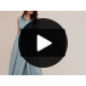 Rochie lunga din satin bleu cu floare in talie PalomaR 6 - jojofashion.ro