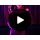 Rochie scurta mulata din brocard mov cu umerii goi si maneca lunga Whitney 5 - jojofashion.ro