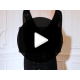 Rochie scurta neagra mulata din paiete cu maneca lunga Twinkle 6 - jojofashion.ro