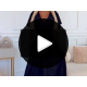 Rochie eleganta lunga neagra vaporoasa petrecuta Kasandra 5 - jojofashion.ro