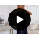 Rochie eleganta lunga neagra din brocard vaporoasa petrecuta Melania 5 - jojofashion.ro