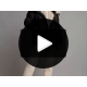 Geaca dama de iarna parka neagra scurta cu blanita eco bej si gluga Sydney 5 - jojofashion.ro