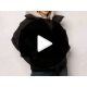 Geaca dama de iarna din fas neagra matlasata cu gluga Elysia 4 - jojofashion.ro